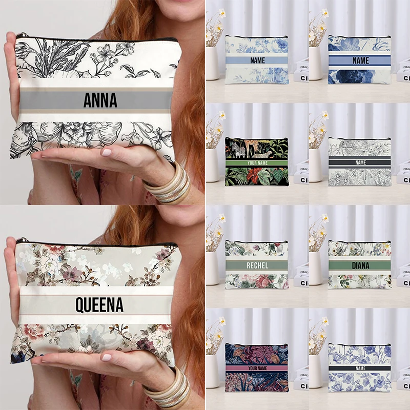 Custom Name Vintage Makeup Bag - огляд і ціна Luxury Skincare And Makeup Brands