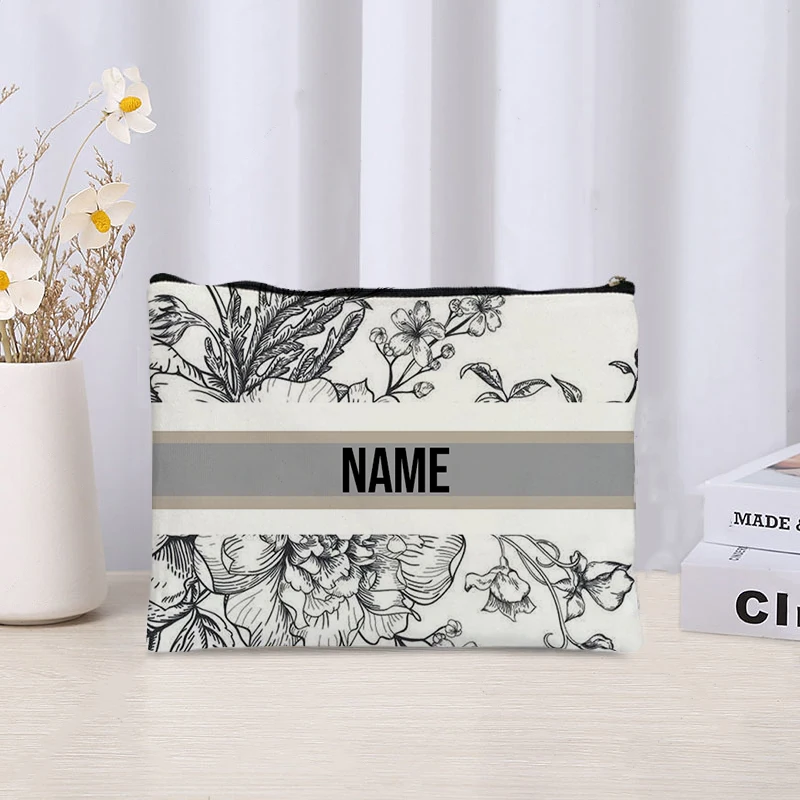Custom Name Vintage Makeup Bag - огляд і ціна Luxury Skincare And Makeup Brands